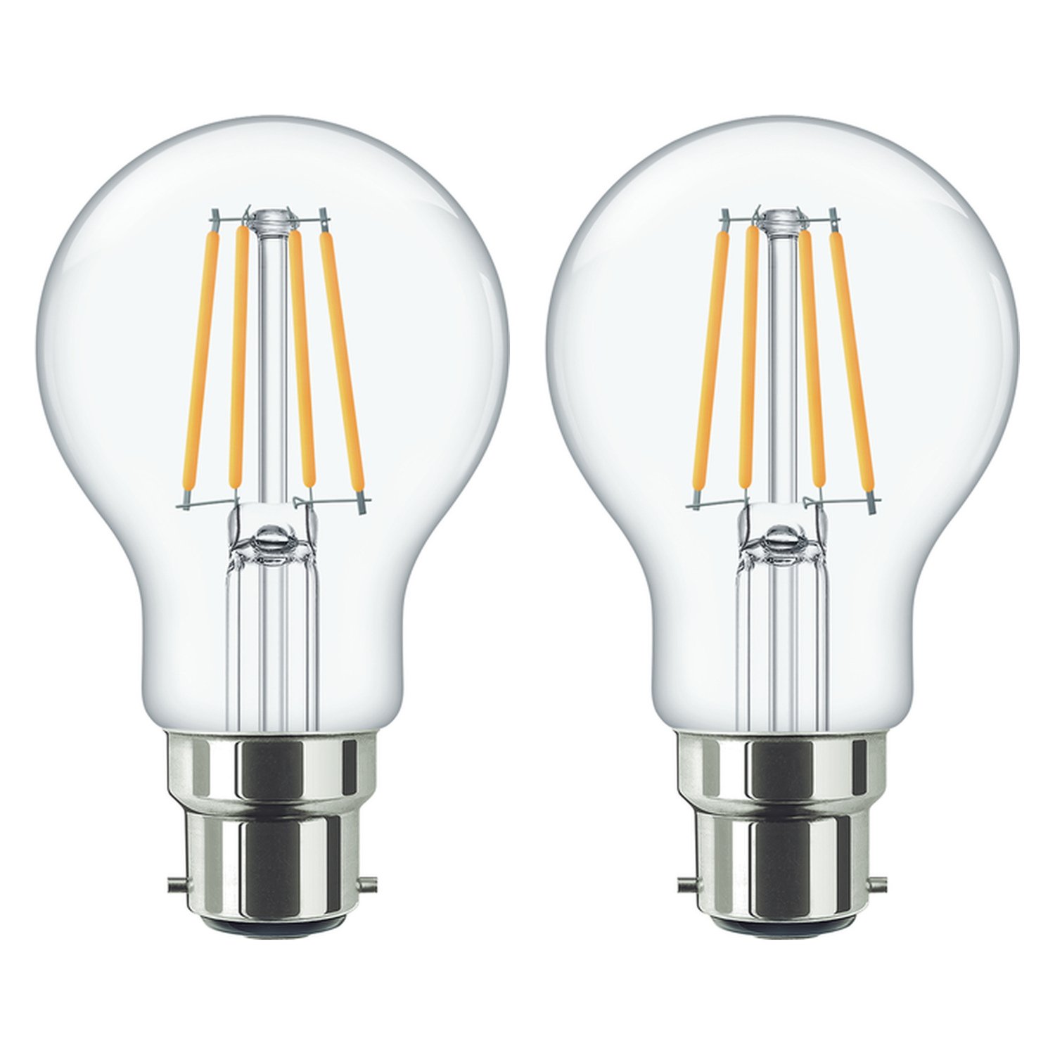 Argos Home 75W LED B22 Classic Filament Light Bulb - 2 Pack