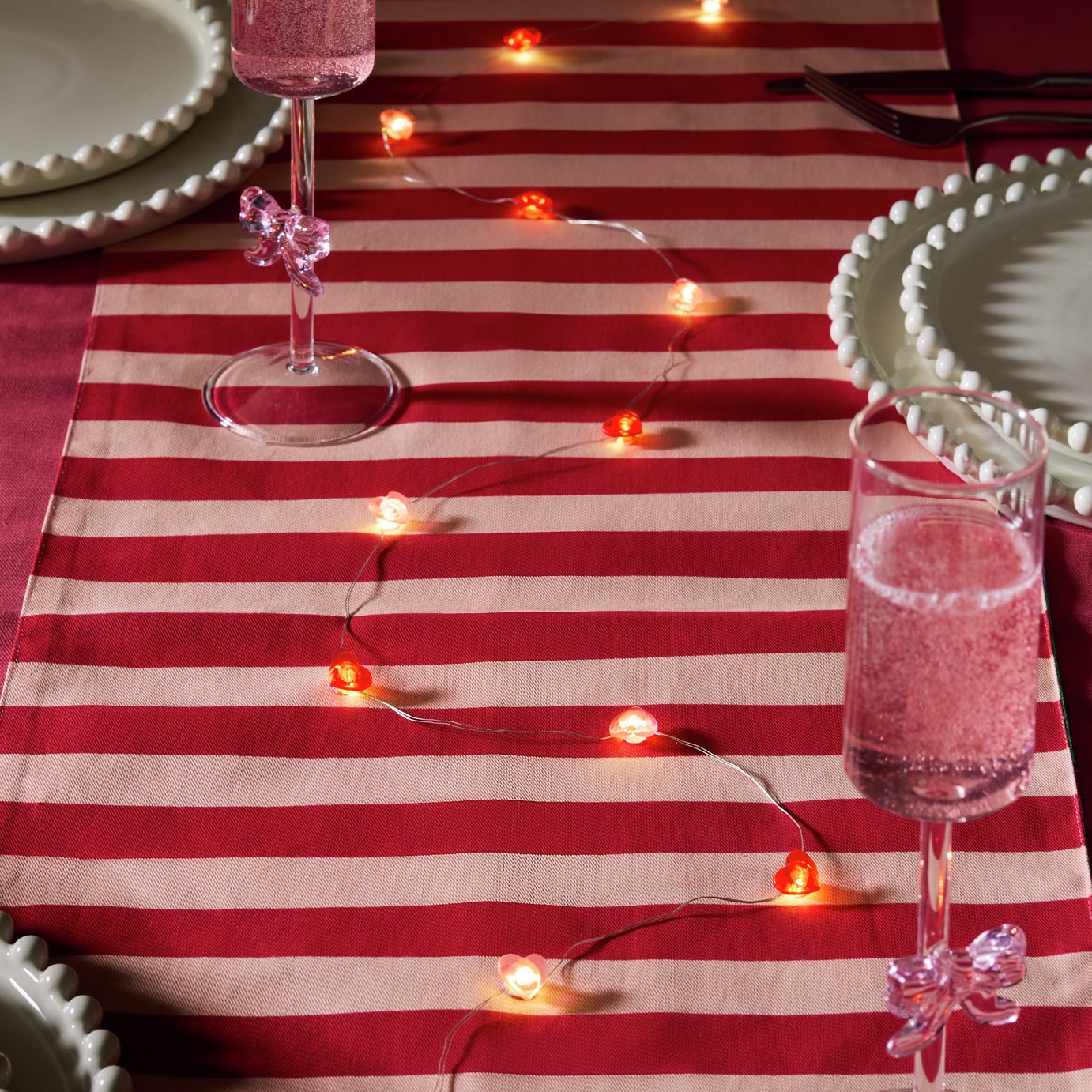 Argos Home Heart String Lights