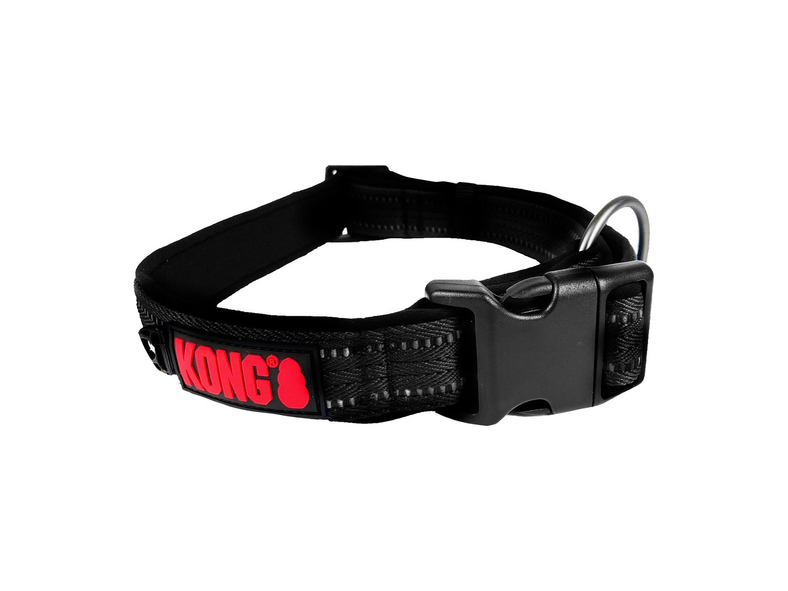 Kong 25mm Adjustable Nylon Dog Collar - Black
