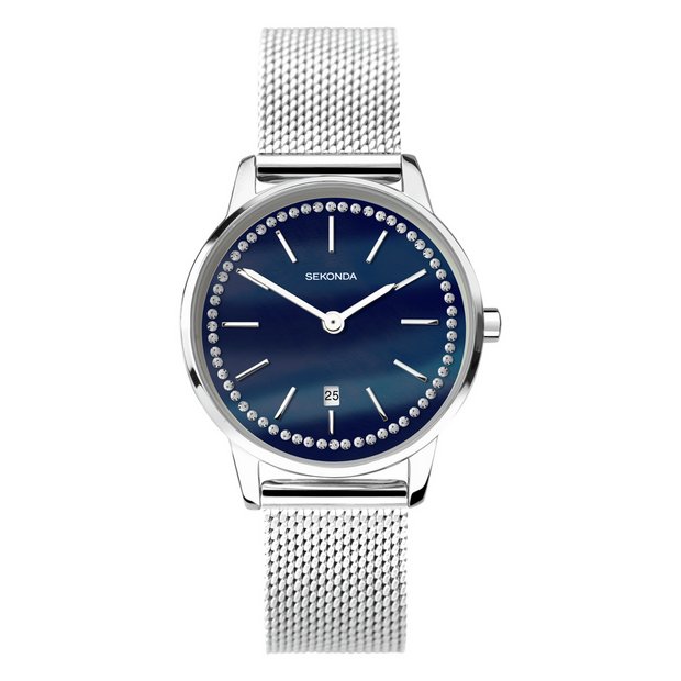 Sekonda blue clearance dial watch ladies