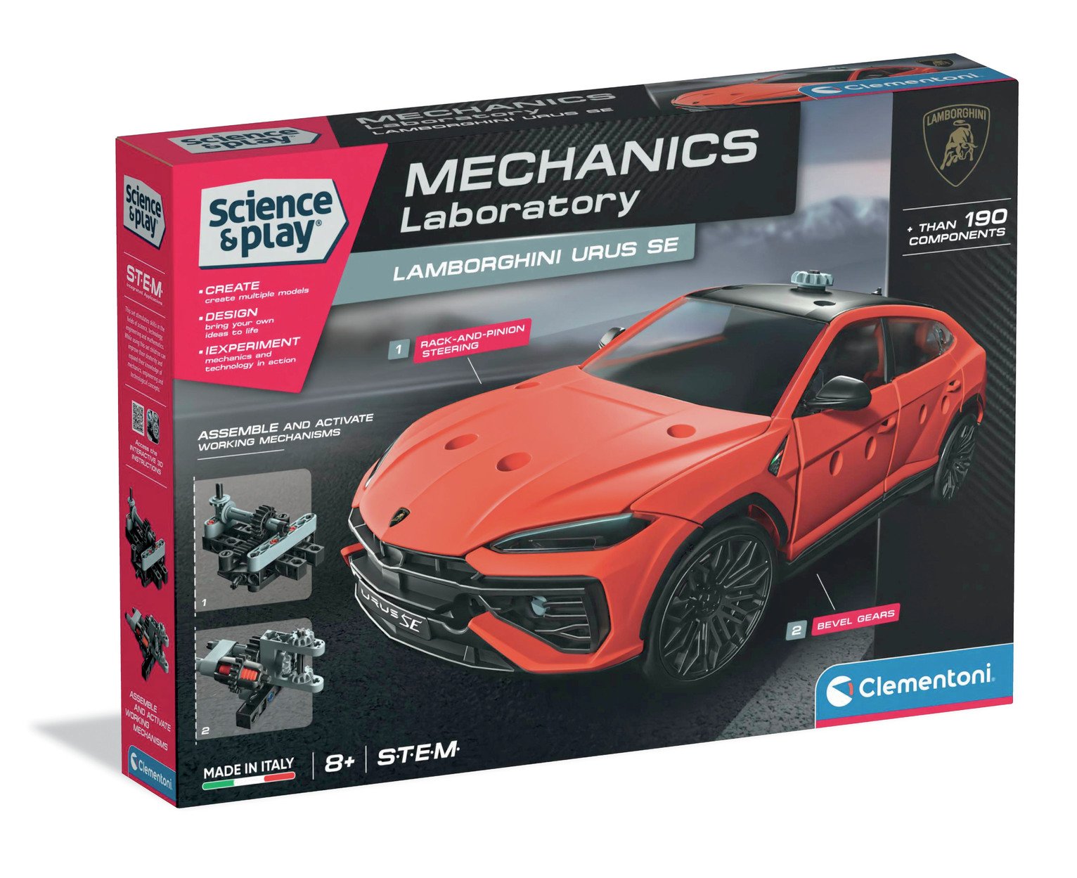 Clementoni Mechanics Lab Lamborghini Urus SUV Toy