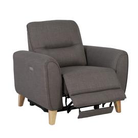 Habitat Tommy Fabric Recliner Chair - Grey