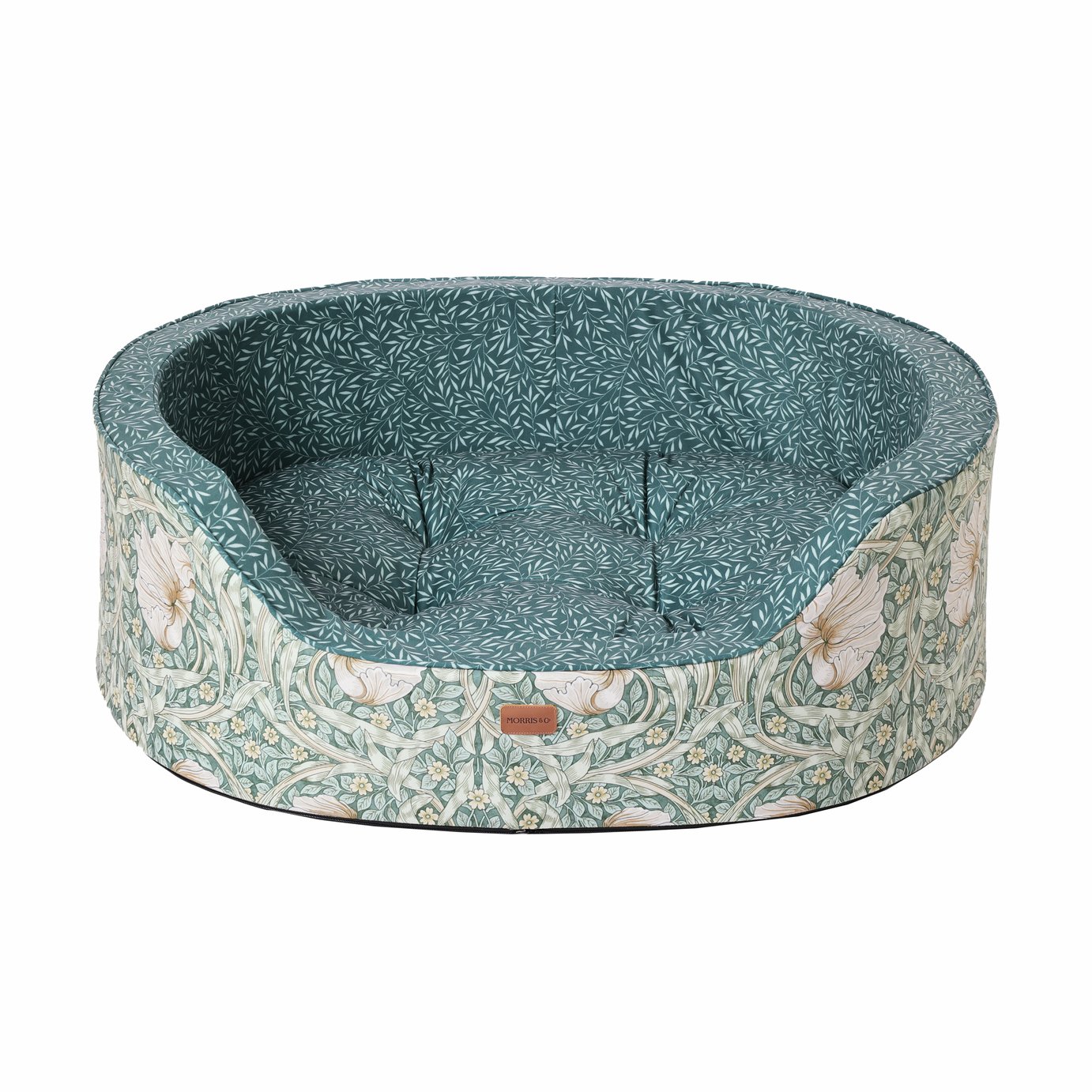 Morris & Co Pimpernel and Lily Leaf Oval Bed - Large