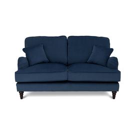 Habitat Matilda 2 Seater Velvet Sofa - Blue