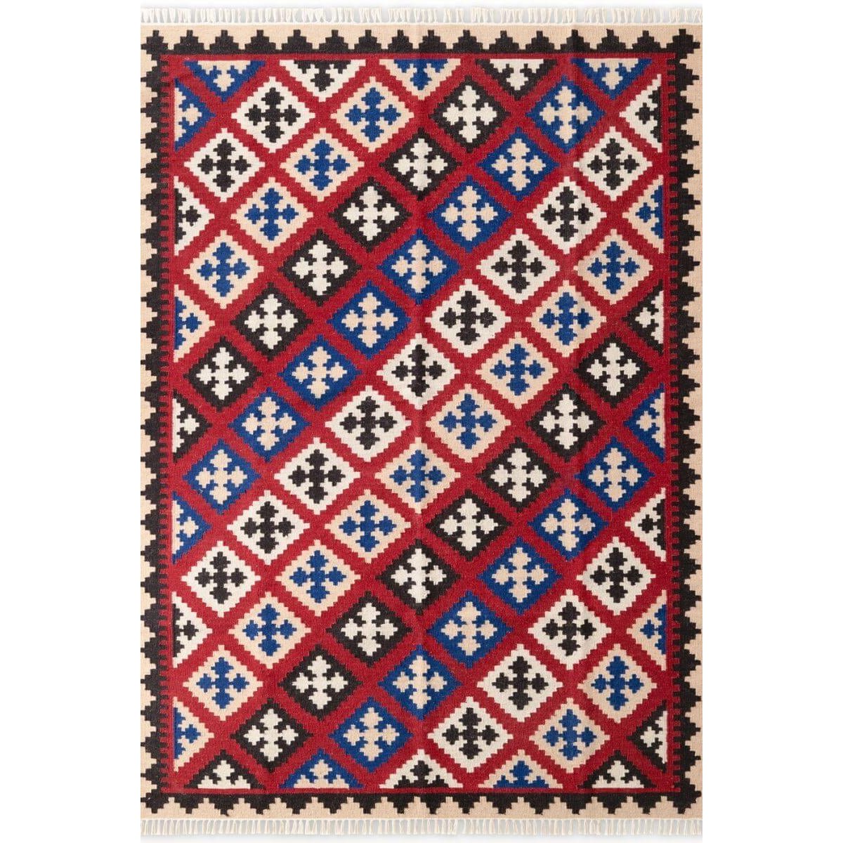 Hanse Home Multicoloured  Kamal Kelim Handwoven Wool Blend Rug - 120 x 170cm
