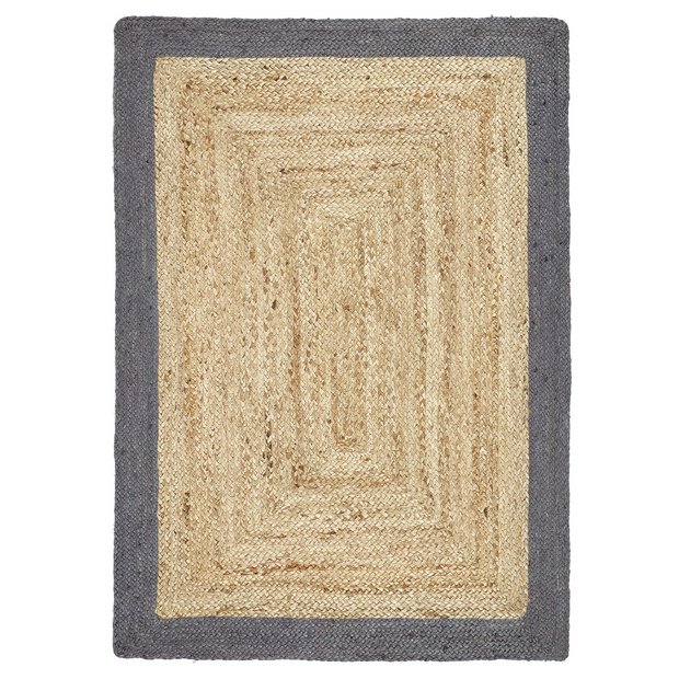 Grey deals jute rug