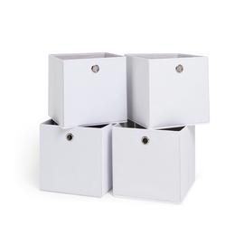 Habitat Set of 4 Squares Boxes - Off-White