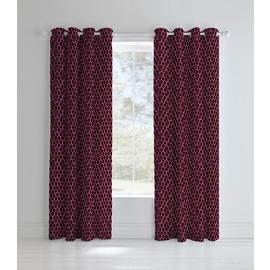 Catherine Lansfield Neon Football Eyelet Curtains -168x183cm