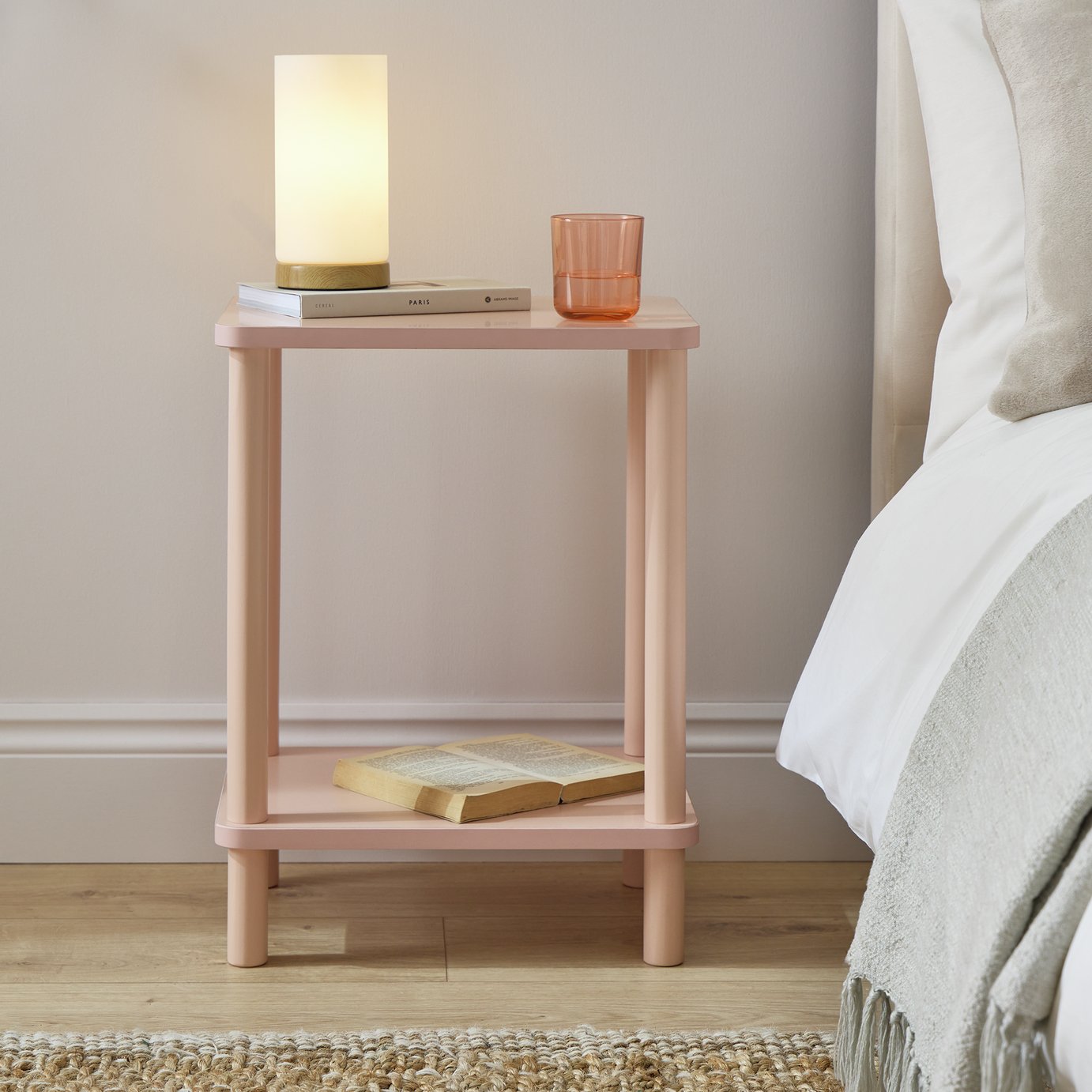 Argos Home Andrea Set of 2 Bedside Table