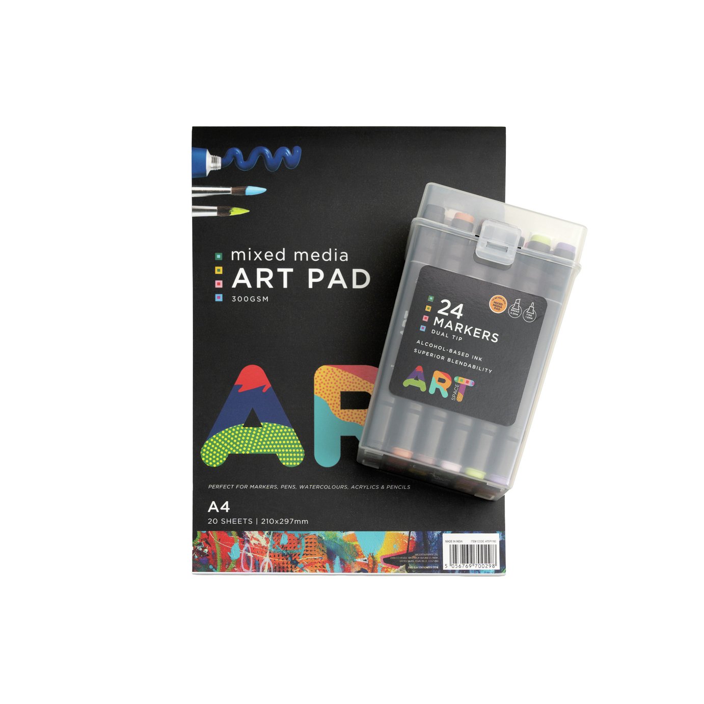 ArtSpace 24 Pieces Dual Tip Marker Set