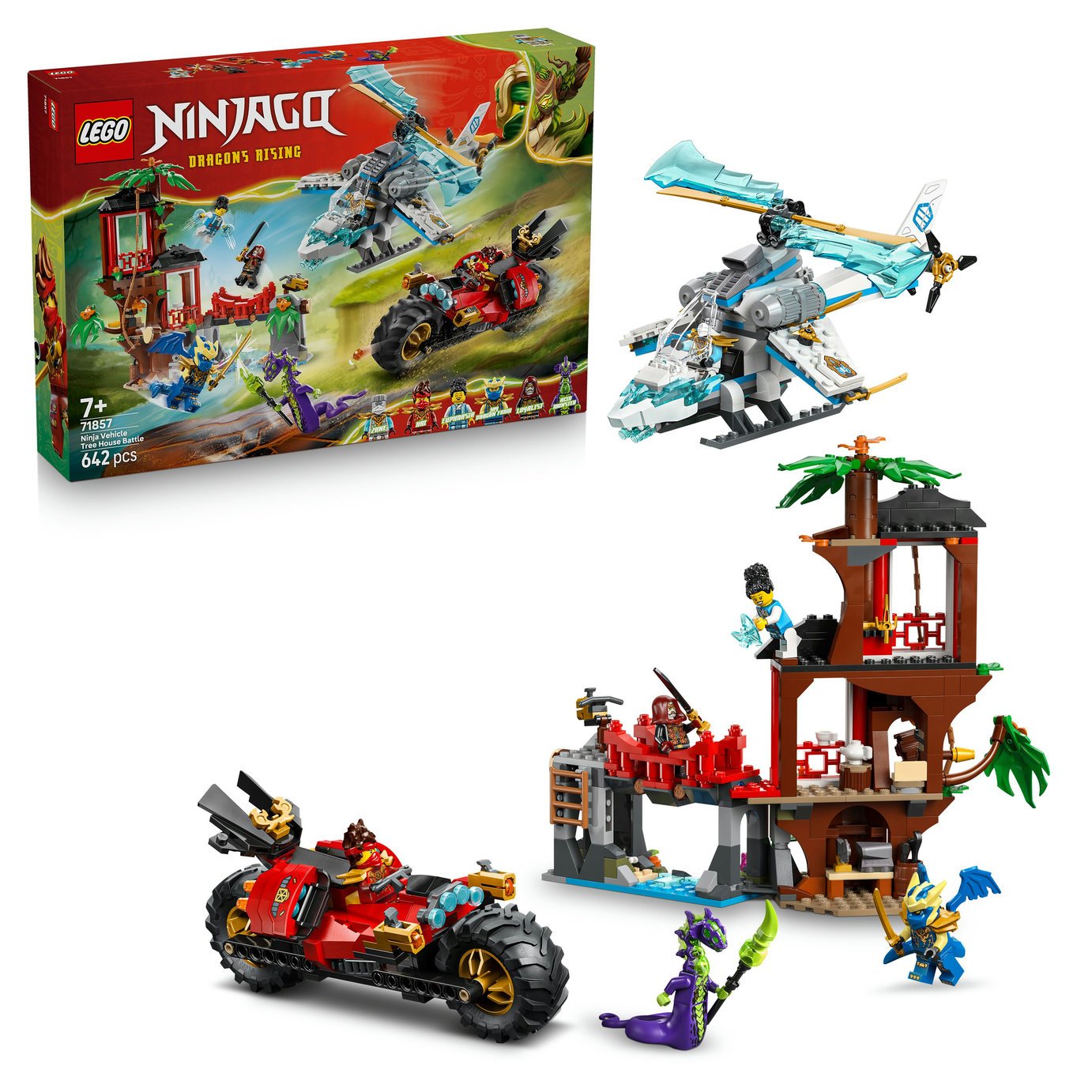 LEGO NINJAGO Ninja Vehicle Tree House Battle Toy Set 71857