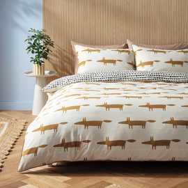 Habitat x Scion Mr Fox Cotton Cream Bedding Set