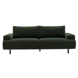 Habitat Julien 3 Seater Fabric Sofa - Dark Green