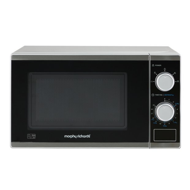 Buy Morphy Richards 800W Standard Microwave - Silver, Microwaves