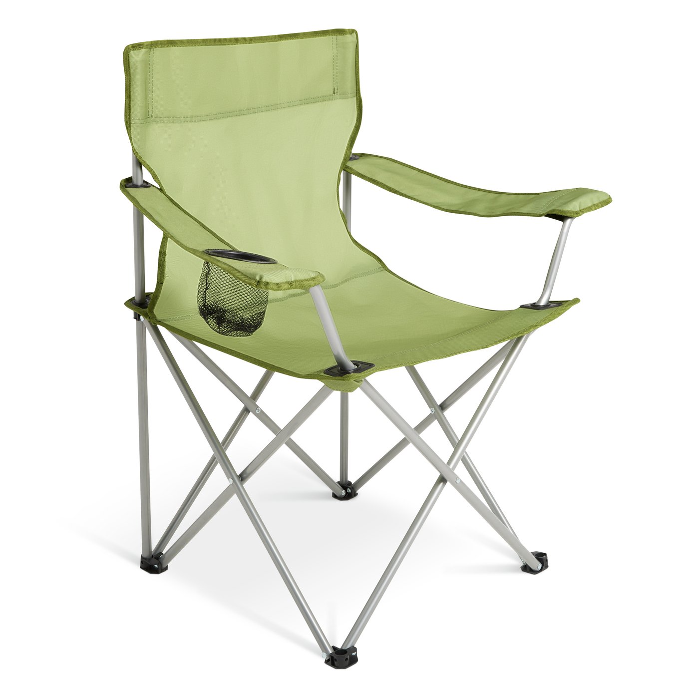 Pro Action Steel Folding Camping Chair - Green