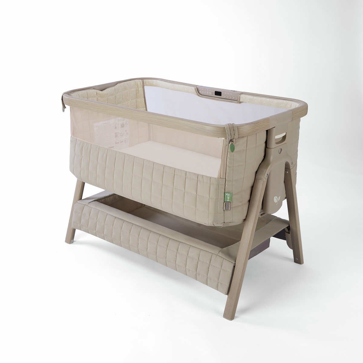 Tutti Bambini Cozee Sense Bedside Crib - Cocoa
