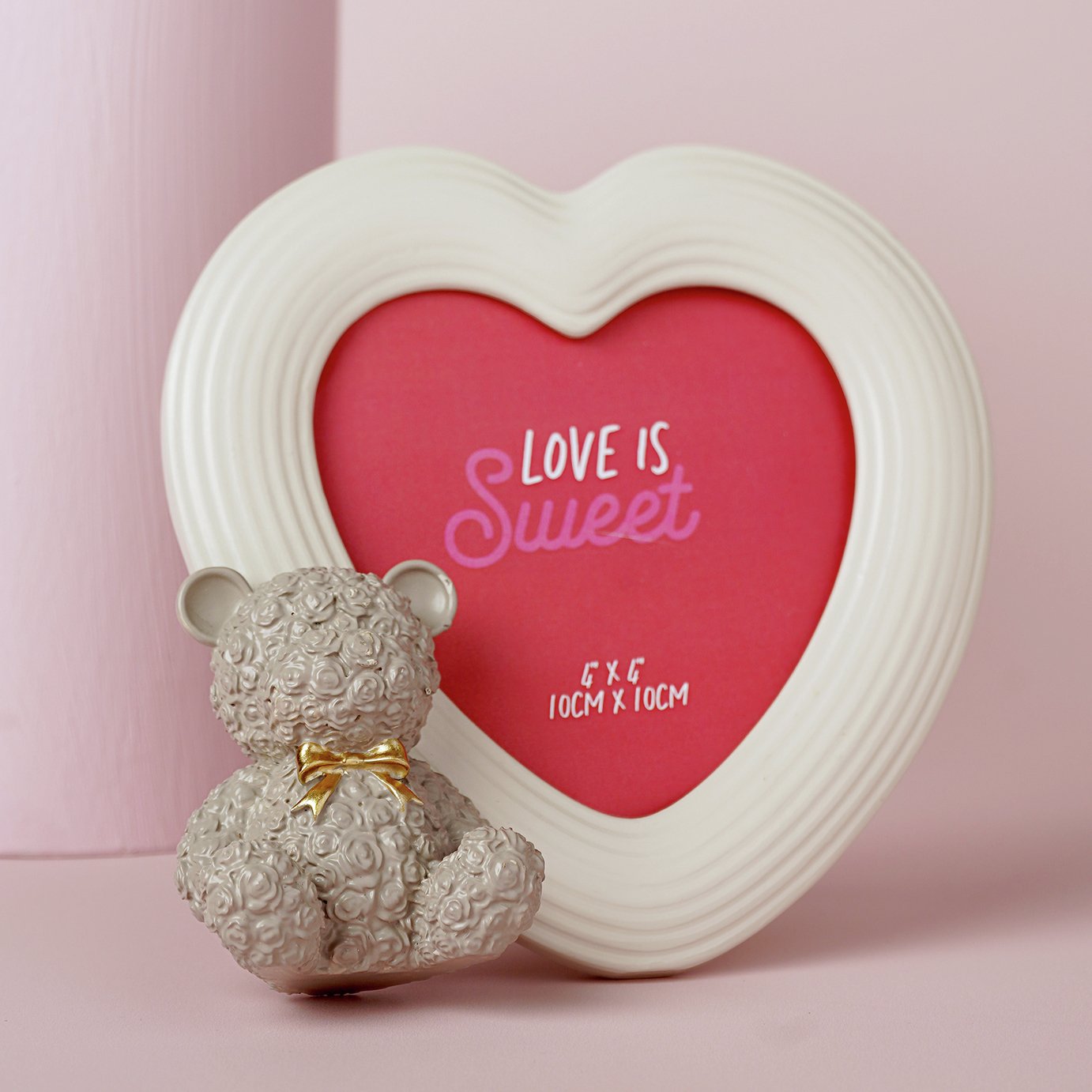 Widdop Love Is Sweet Baby Bear 4" x 4" Resin Photo Frame 