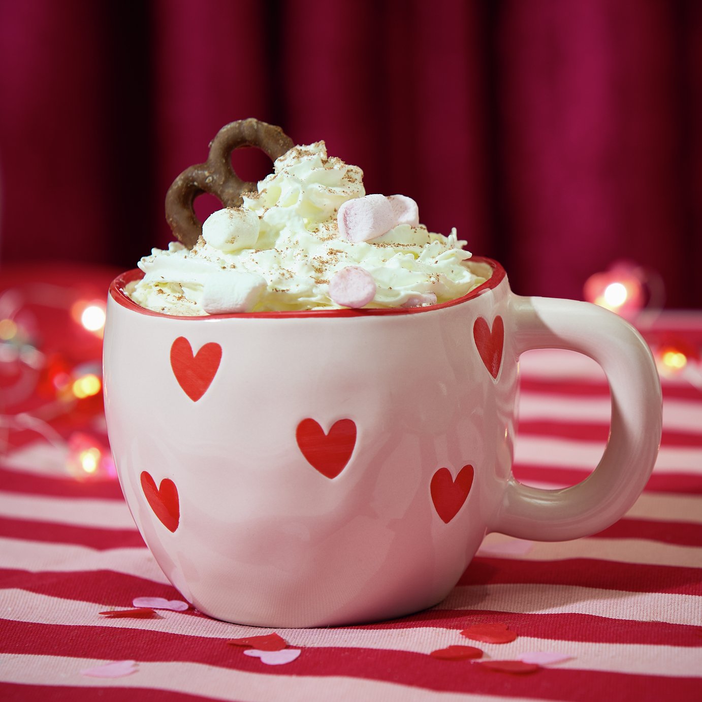 Argos Home Stoneware Heart Thrown Mug