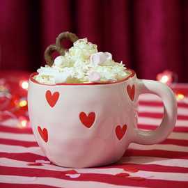 Argos Home Stoneware Heart Thrown Mug