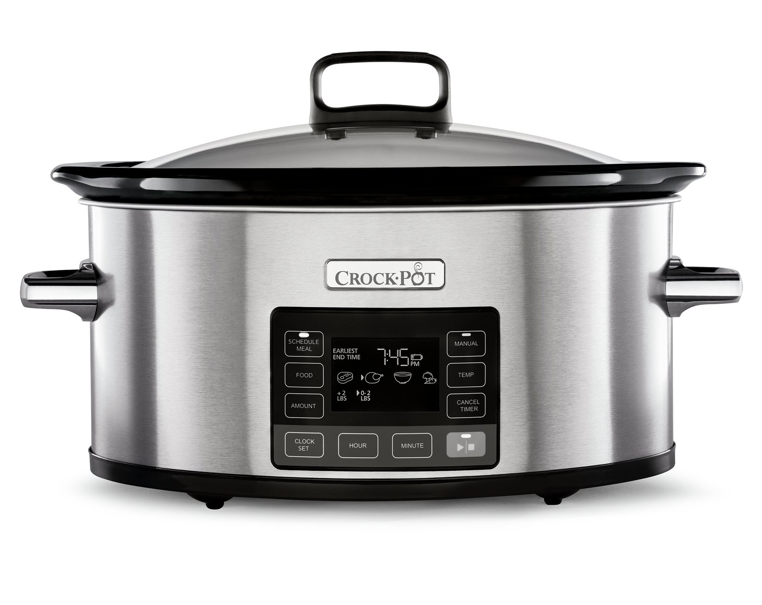 Crockpot 5.6L Time Select Slow Cooker - Stainless Steel