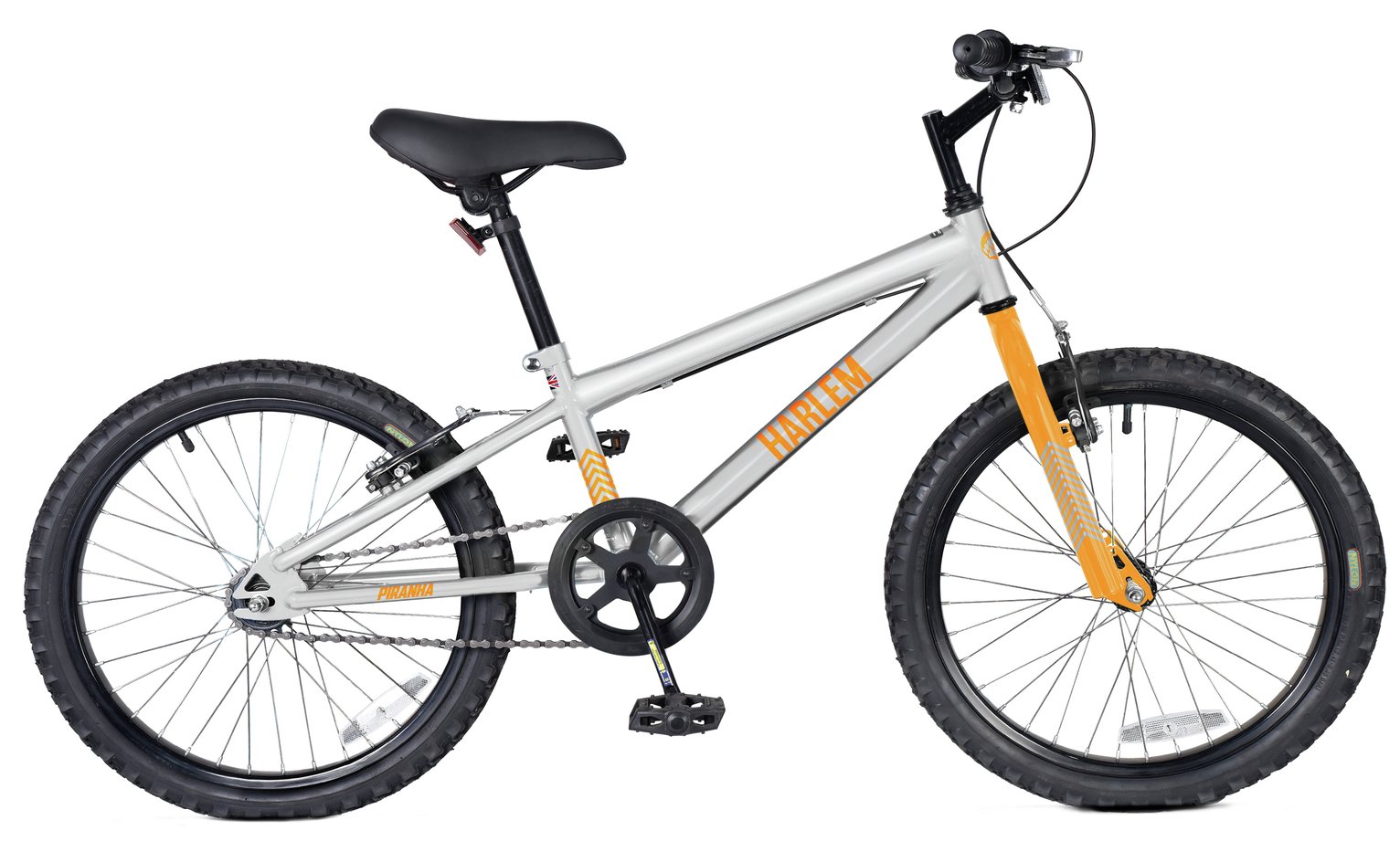Piranha 20 Inch Wheel Size Harlem Rigid Kid's Bike -  Silver