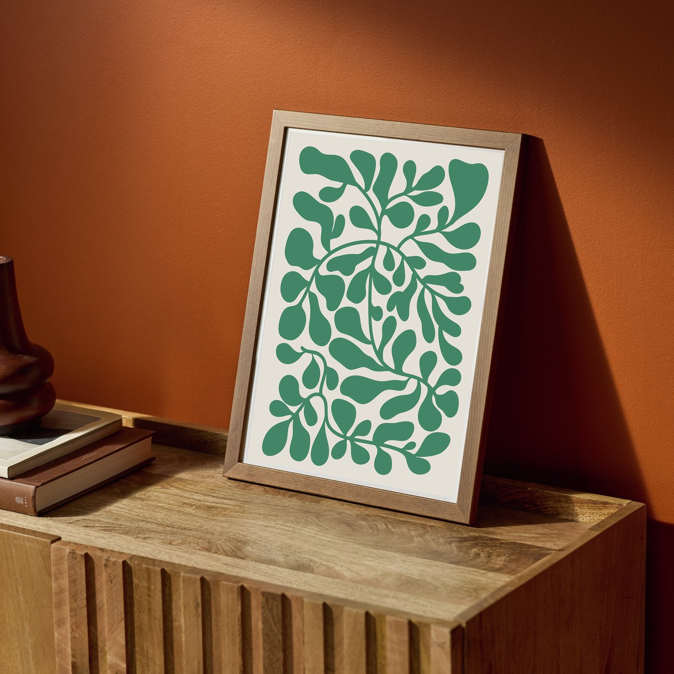 Habitat Walnut Wooden Wall Picture Frame - 30x40cm