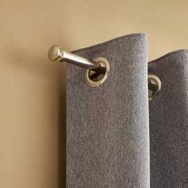 Argos Home Extendable Metal Cap Nickel Curtain Pole - 165 - 300cm