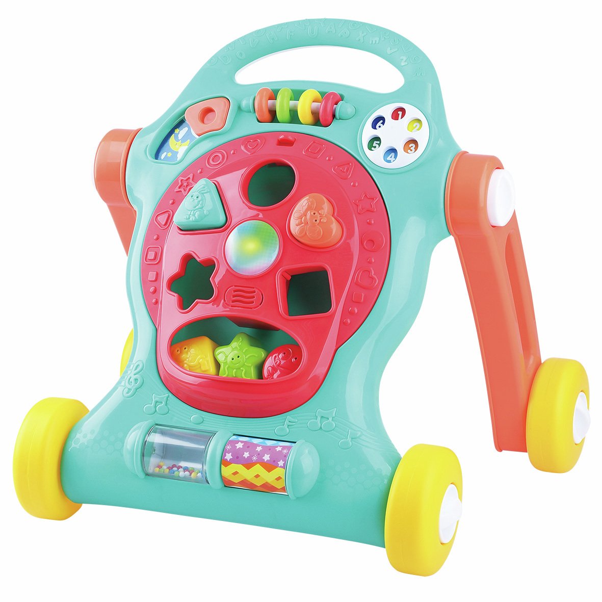Chad Valley Lights & Tunes First Step Baby Walker - Teal