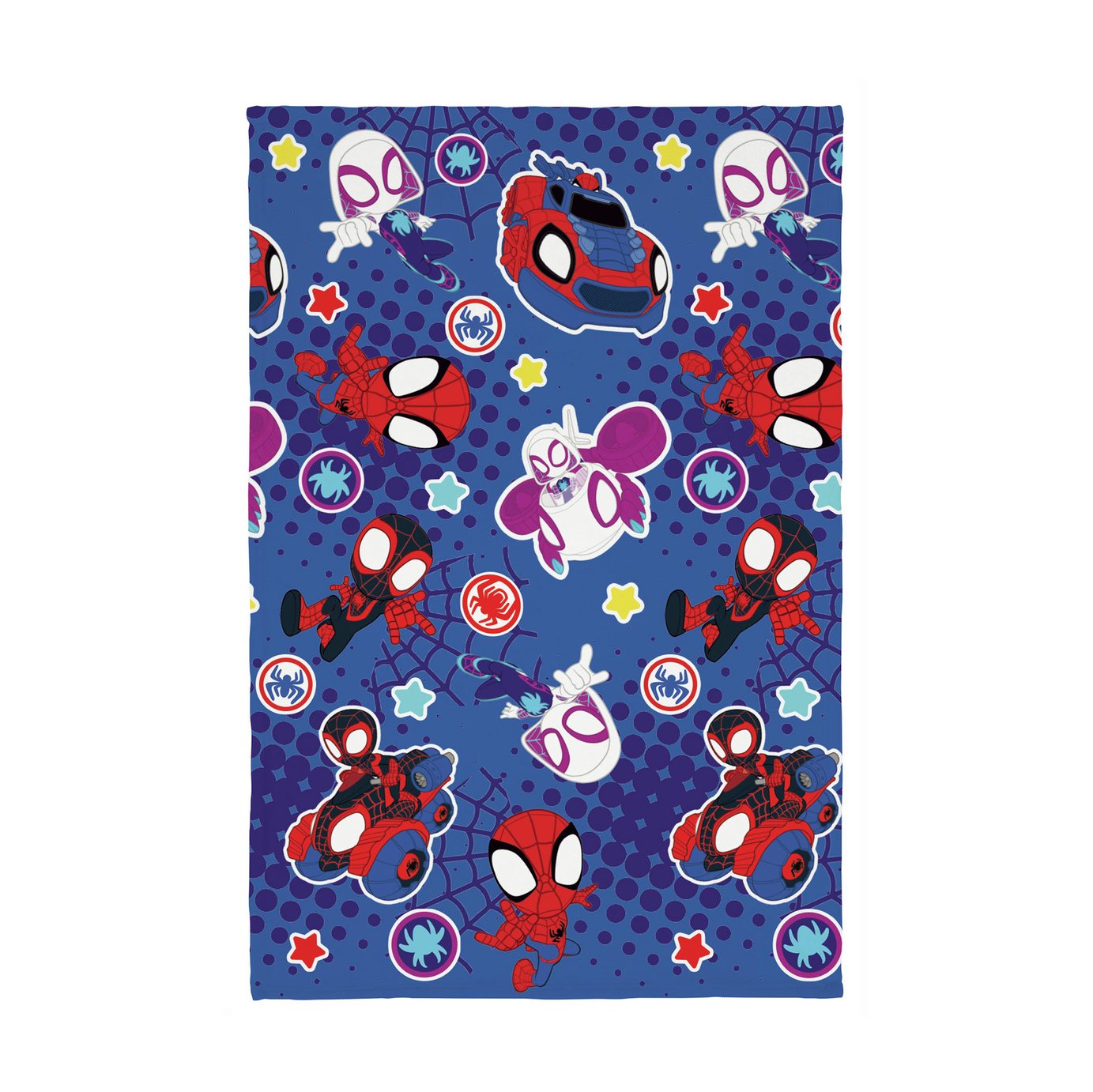Disney Spidey & Friends Fleece Throw - Blue - 150x100cm