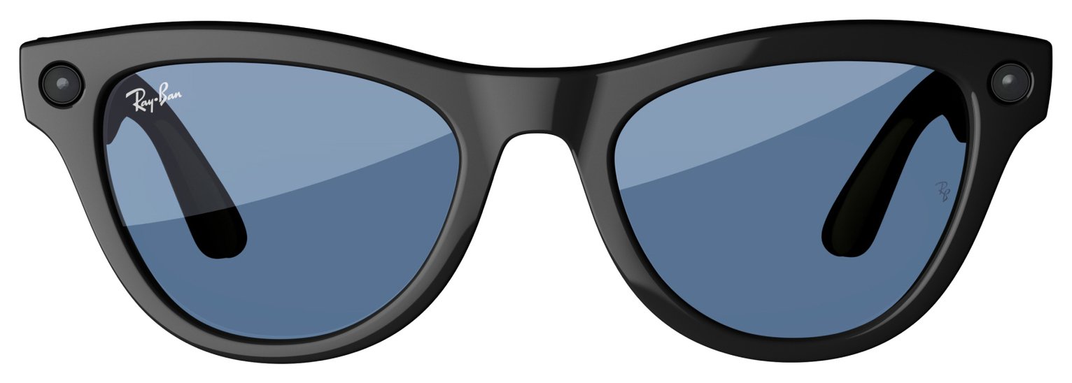 Ray-Ban Meta Skyler - Shiny Black, Transitions Cerulean Blue
