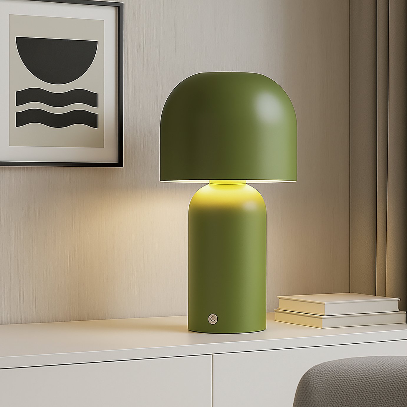 Searchlight Mushroom Port Rechargeable LED Table Lamp