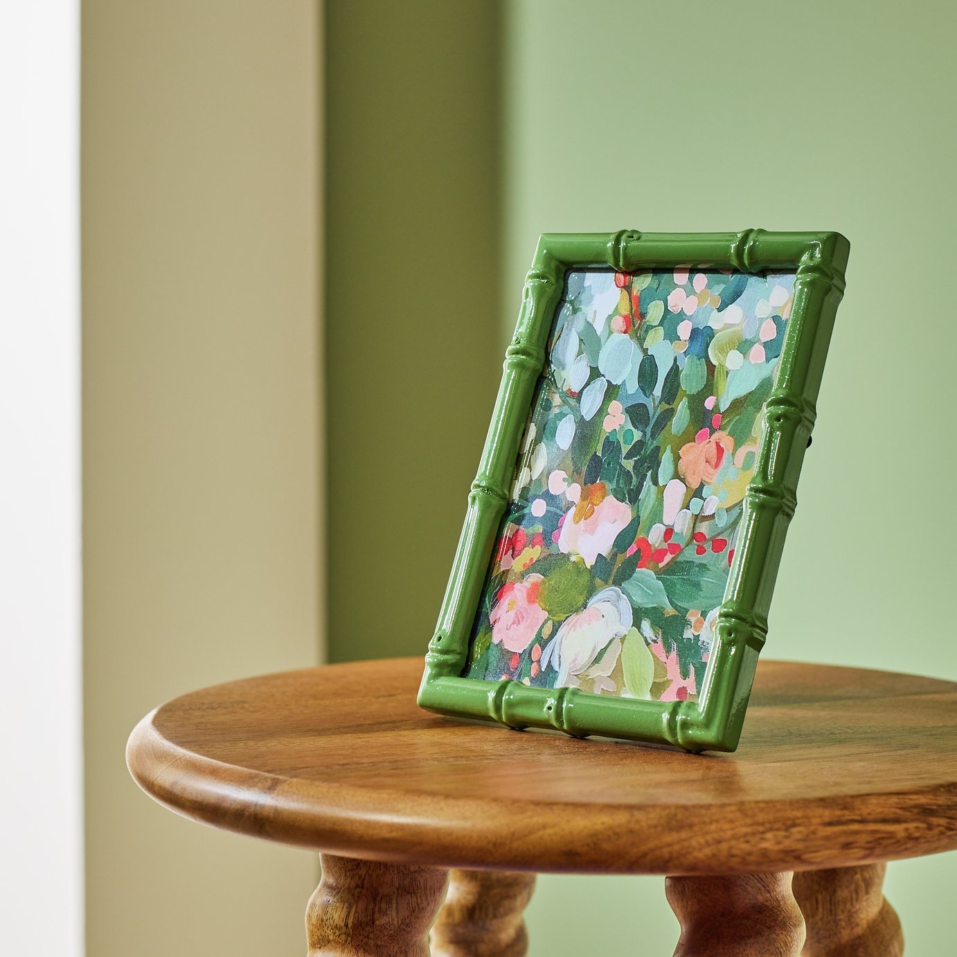 Habitat Bamboo Effect Green Picture Frame - 4x6"