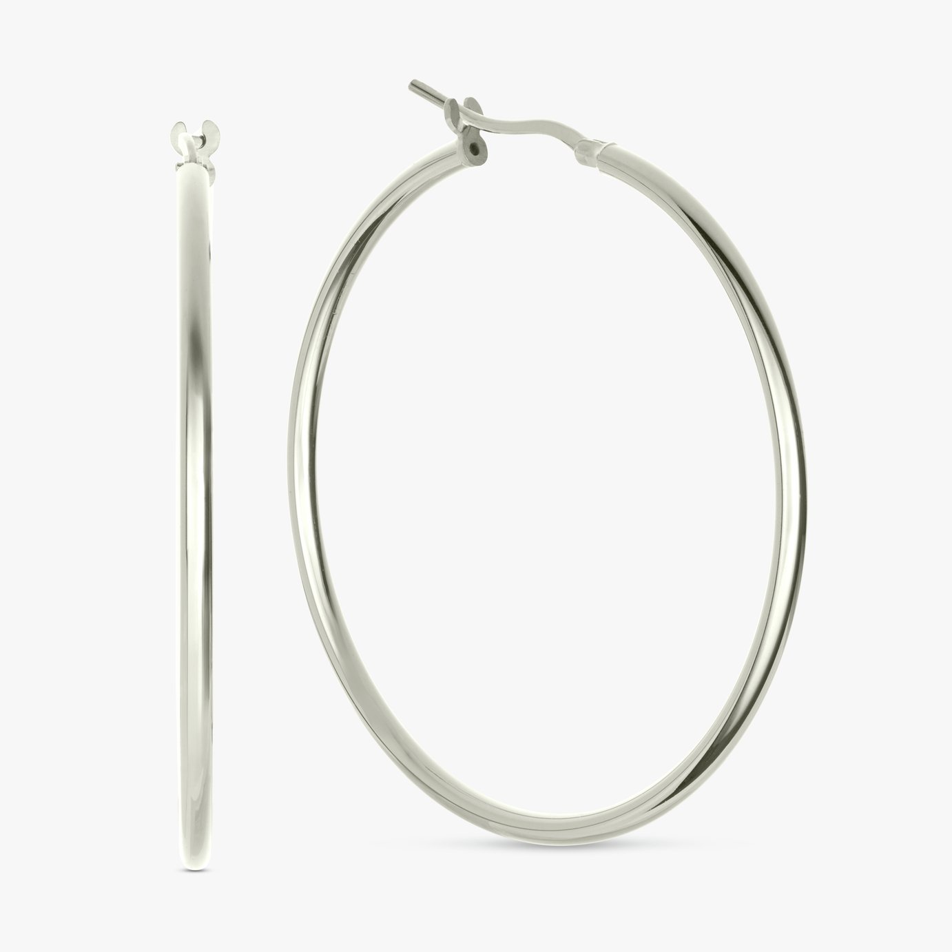 Revere Sterling Silver Polished  Hoop Earrings
