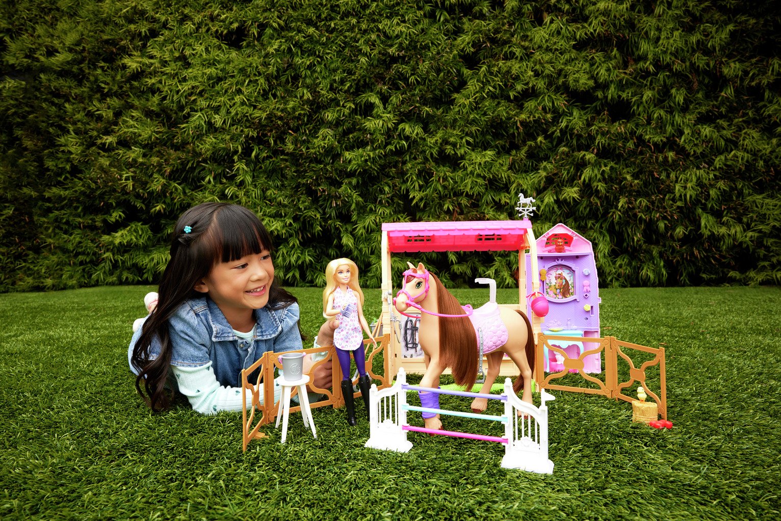 Barbie Mysteries: Stable Playset with Doll, Toy Horse & Accs