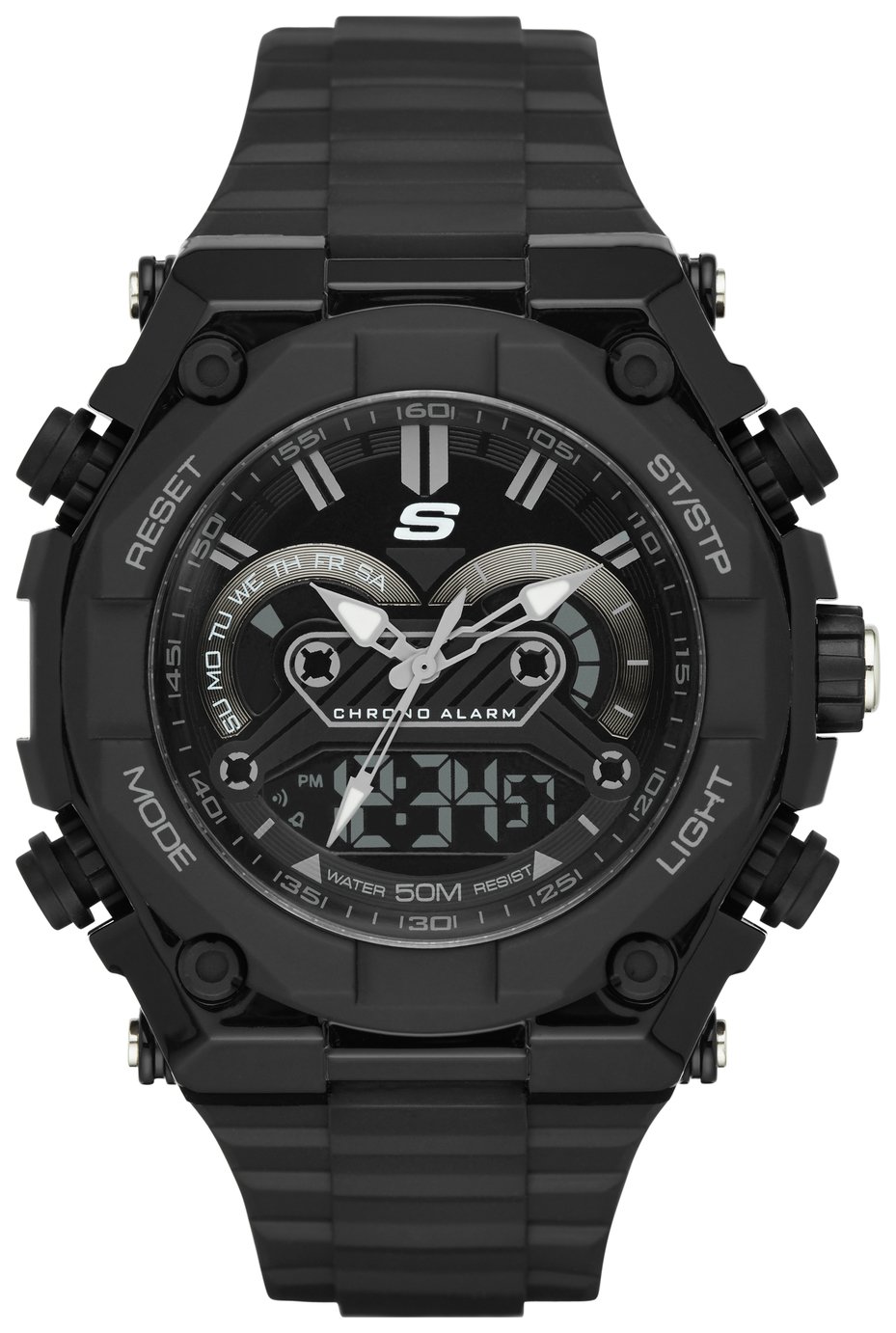 Skechers El Segundo Black Strap Digital Sport Watch 