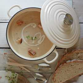 Habitat 3.3 Litre Cast Iron Casserole Dish - Cream