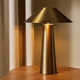 Habitat Darley Metal Table Lamp - Brass