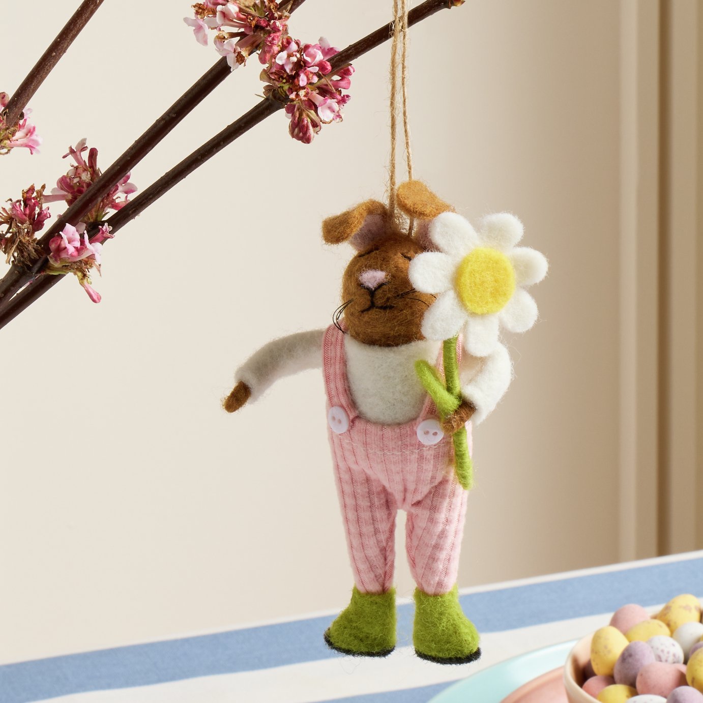 Argos Home Handcrafted Felt Rabbit Ornament