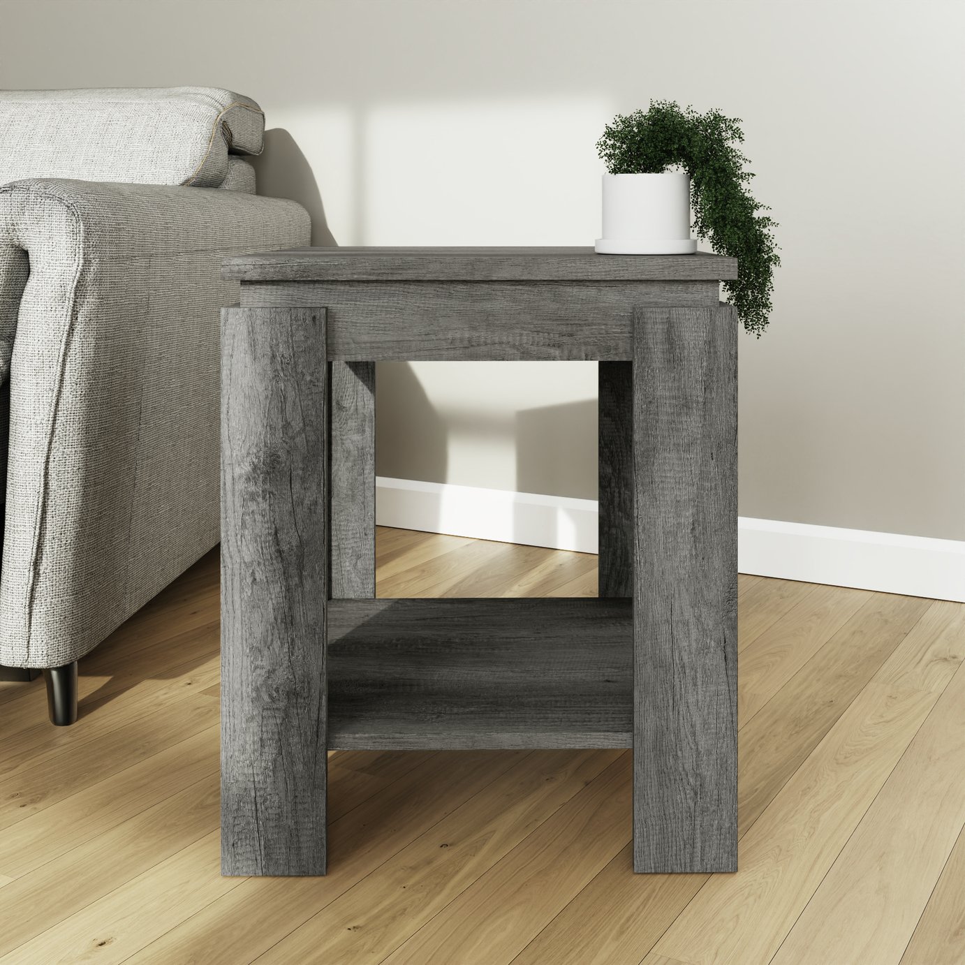 GFW Canyon Lamp Table - Grey