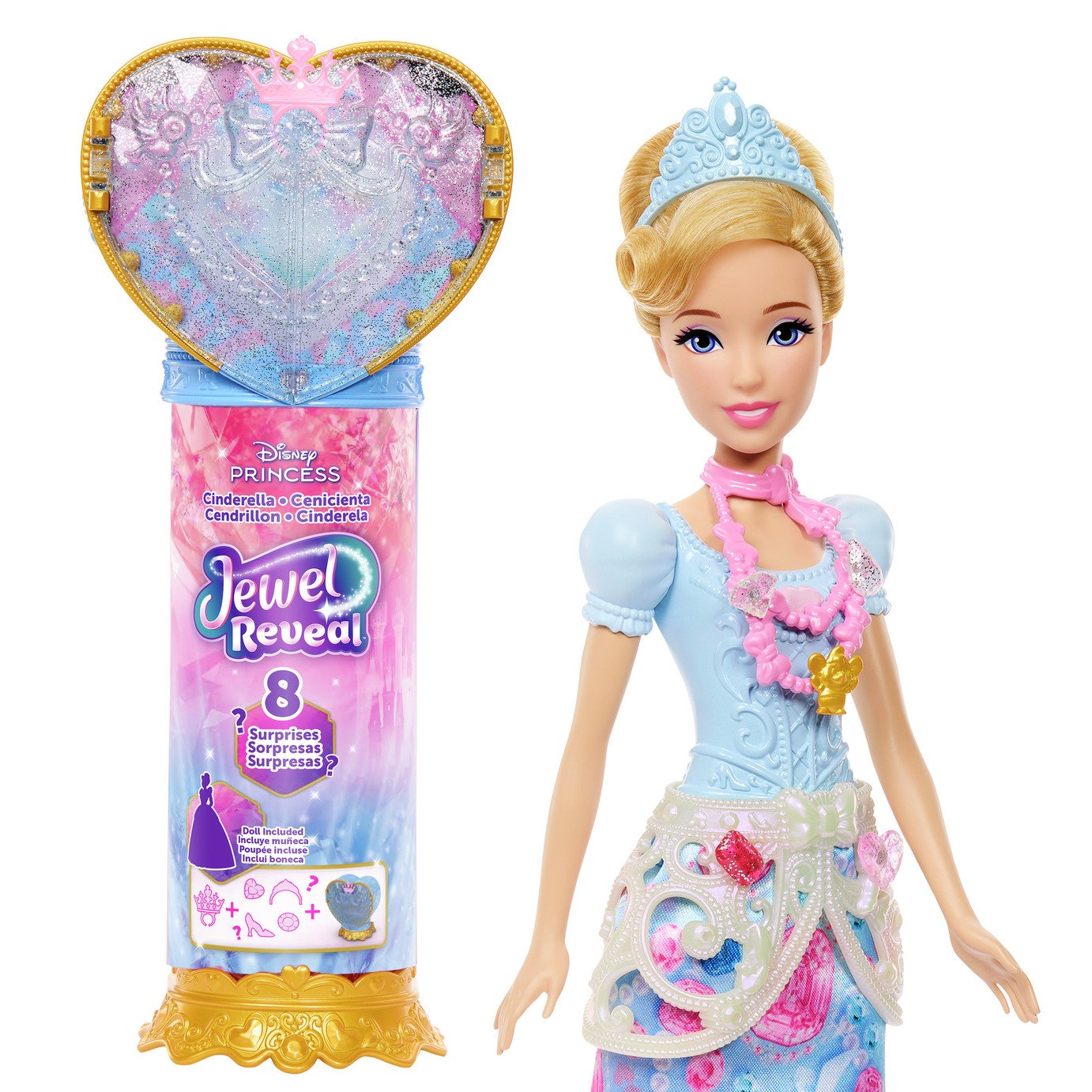 Disney Princess Jewel Reveal Cinderella Fashion Doll
