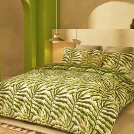 Habitat Leaf Printed Green Bedding Set