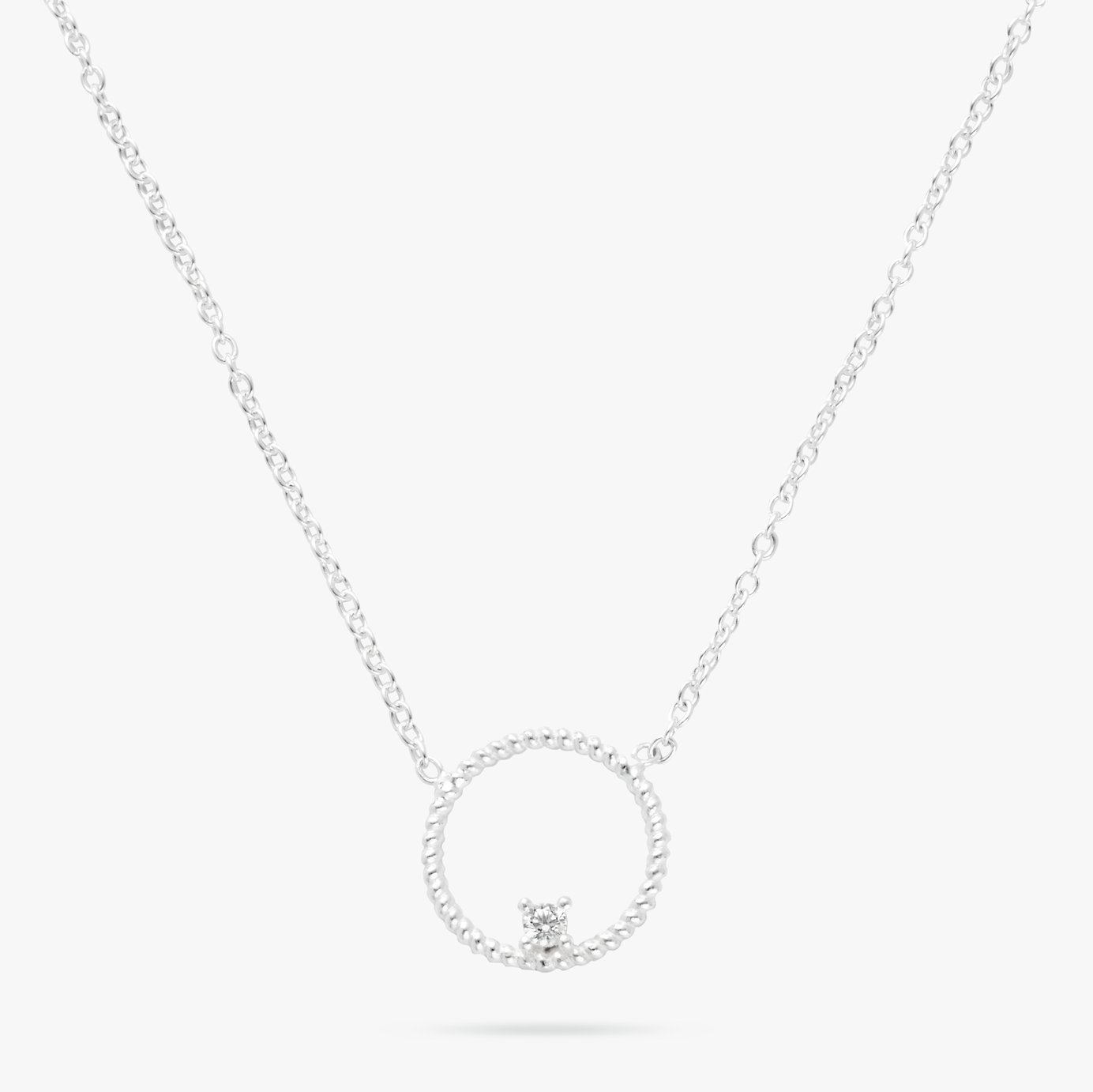 Revere Sterling Silver Circle Pendant Necklace