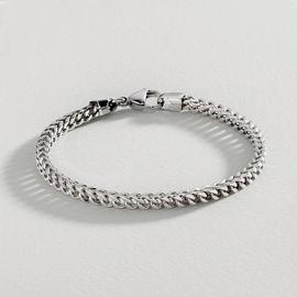 Revere Men's Stainless Steel Box Curb Bracelet