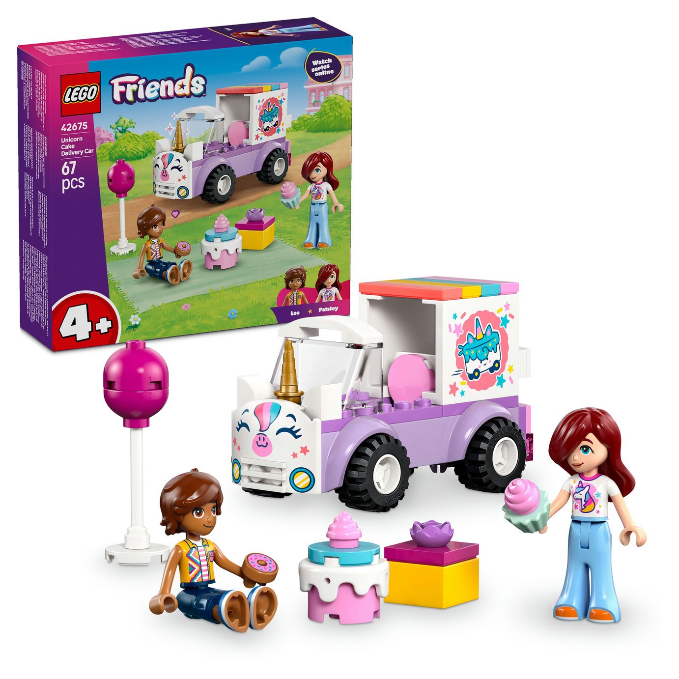 LEGO Friends Unicorn Cake Delivery Car Toy for Kids 42675