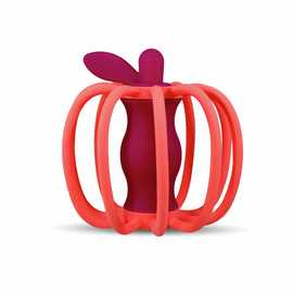 RazBaby Apple Silicone Rattle and Teether Toy