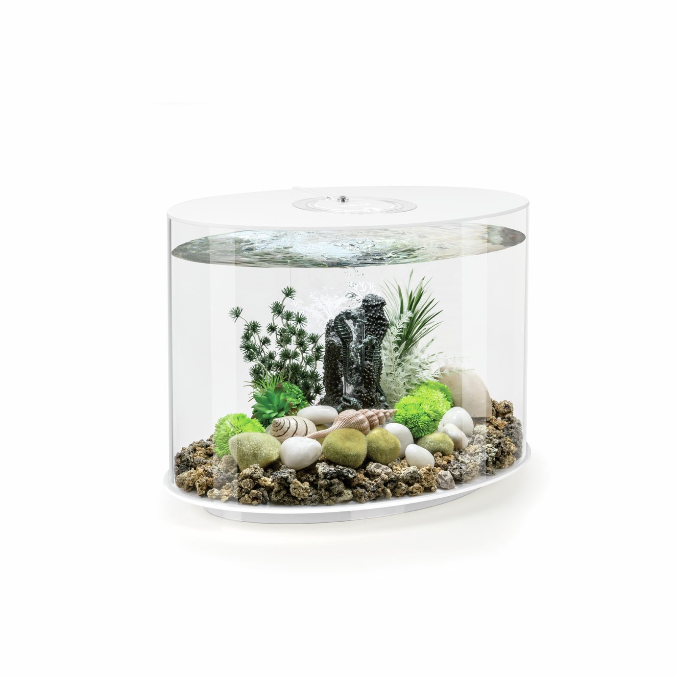 biOrb Loop Aquarium With Multi-Colour Light - White