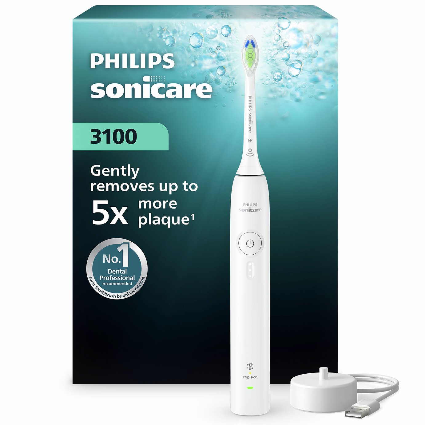 Philips Sonicare 3000 Series Electric Toothbrush - White