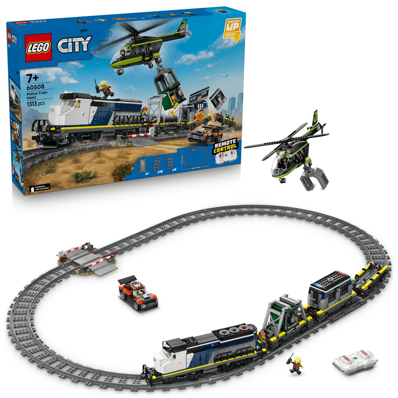 LEGO City Police Train Heist - Toy Train Set for kids 60508