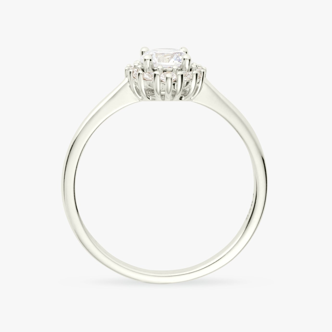 Revere Sterling Silver Cubic Zirconia Cluster Ring