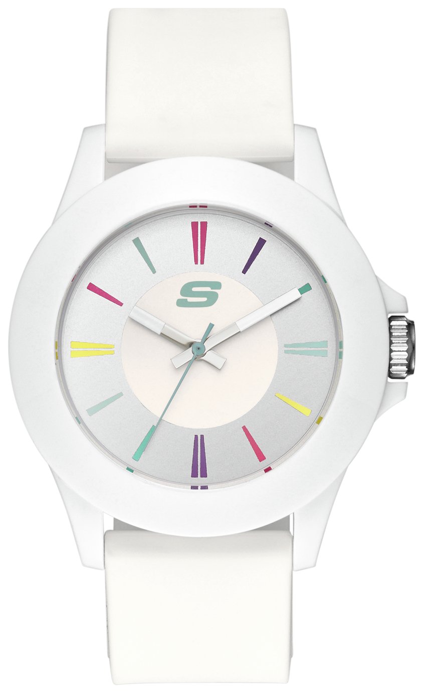 Skechers Rosencrans White Silicone Strap Analogue Watch